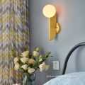 Decorative Wall Lamp Antique Brass Modern Glass Wall Lamp For Hotel Supplier